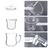 CNGLASS Glass Tea Cup with Removable Infuser and Lid,10oz Thickened