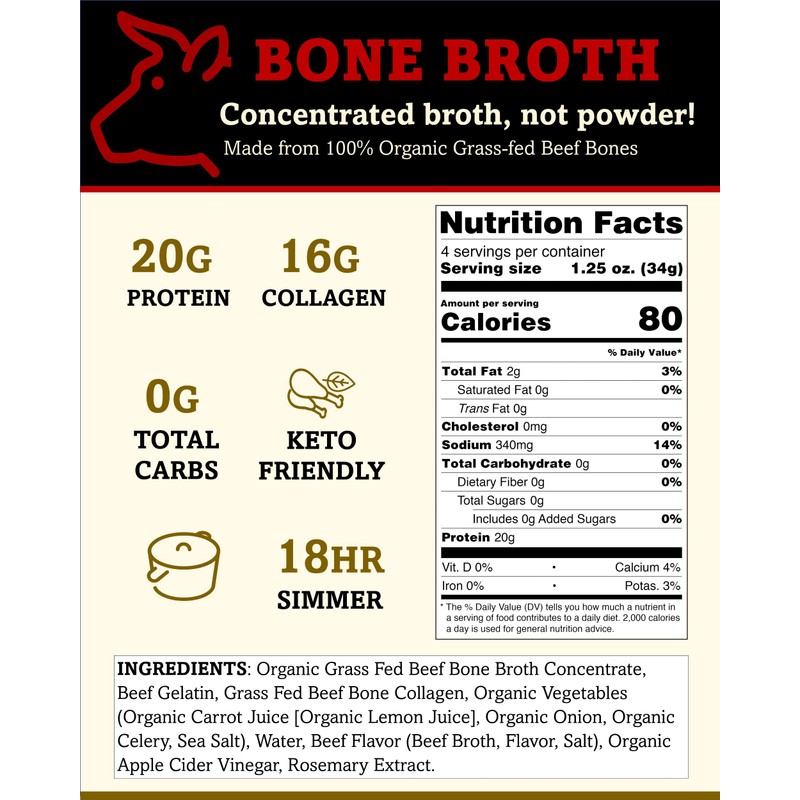 Brite Start Bone Broth - Beef Bone Broth - 4