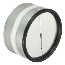 YOKIVE 4.9-inch Backdraft Damper Shutter, Inline Spring Loaded Blocker Dryer Duct Damper, Great for Retrofitting Ducting Preventing Unwanted Drafts in Metal Ducts (Silver Tone)