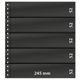 Lindner 05P Stockbook Pages Omnia, black - pack of 10