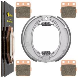 Caltric Front Sintered Brake Pads & Brake Shoes for Honda TRX250EX Sportrax 2001-2008