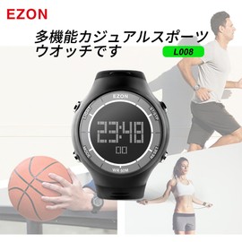 EZON L008C01 Running Watch Sport Watch IP67 Waterproof Dustproof Large Face Display Men's Watch