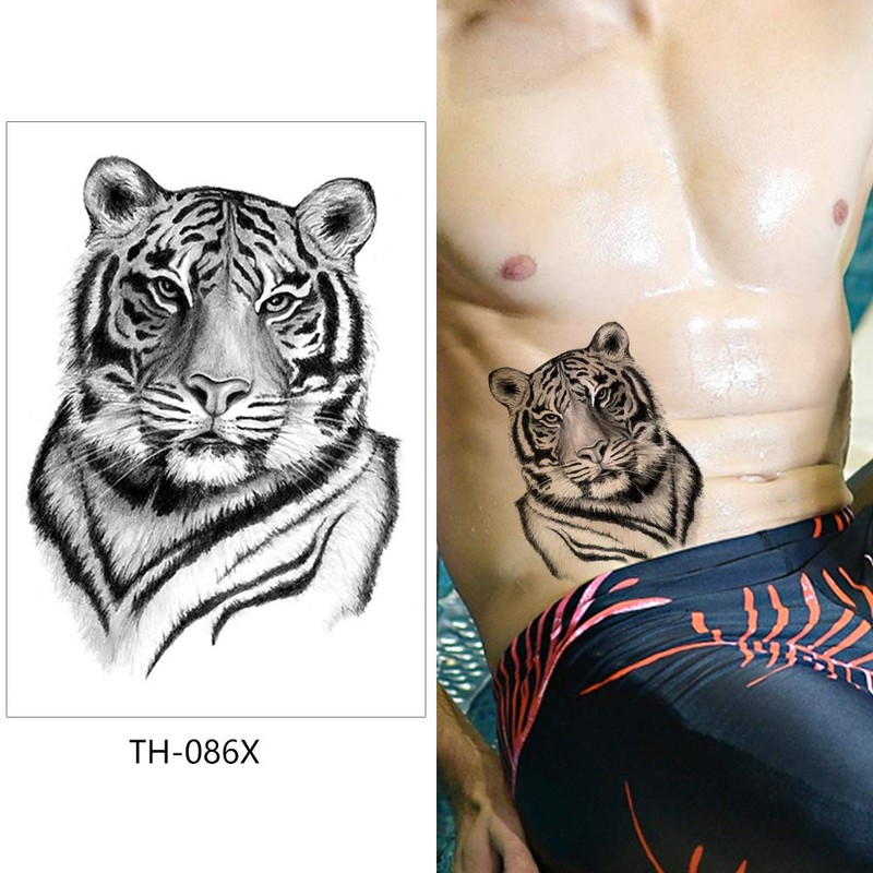 Tiger Tattoos Arm Upper Arm Tattoos Animal Tattoos Fake Tattoos