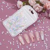 NICENEEDED 300PCS 3D Nail Charms Flower, Nail Art Charms Blossom