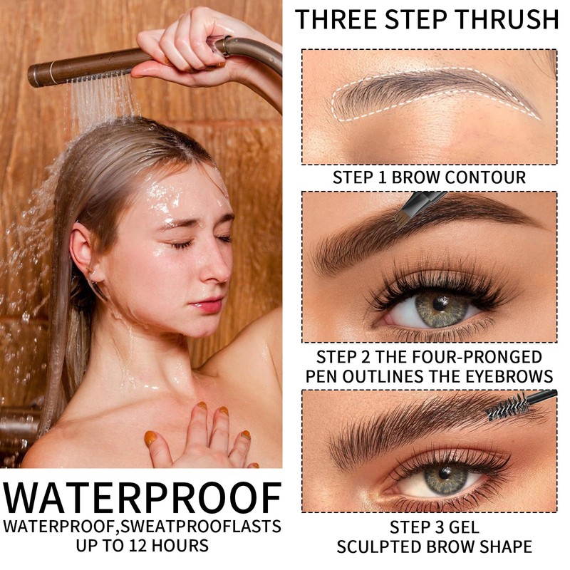 Waterproof Liquid Microblade Eyebrow Pencil - Double Ended Magic Eyebrow