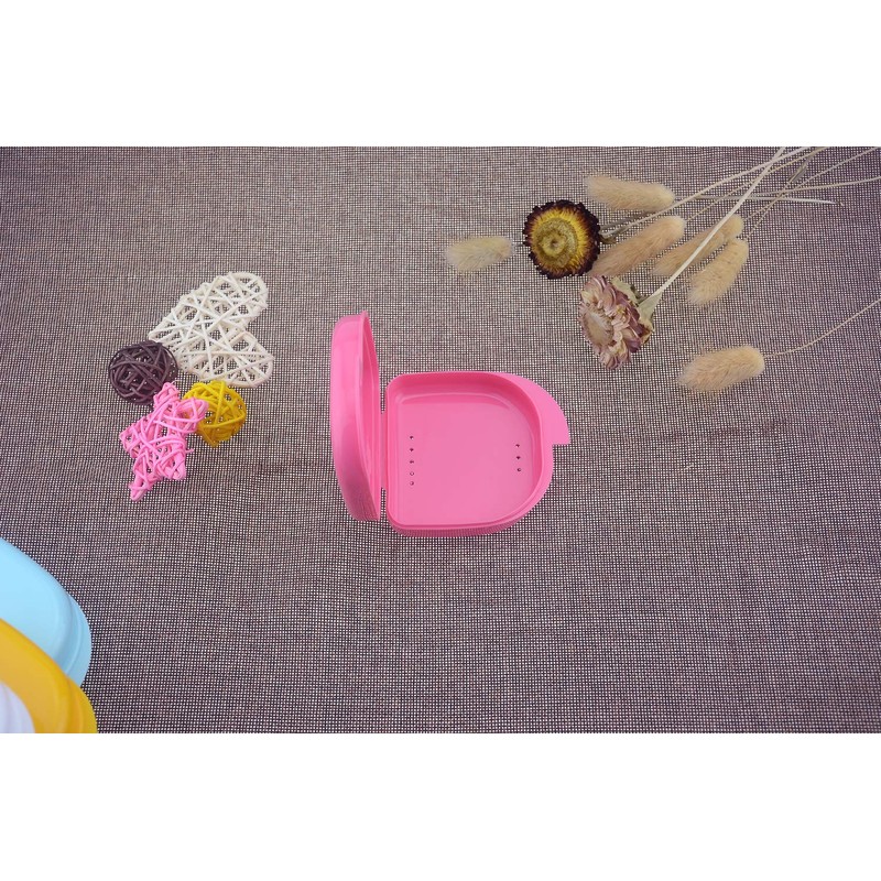 Wowlife Orthodontic Retainer Case Dental Container Denture Storage Boxes with