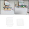 ECSiNG 4pcs Dollhouse Food Storage Box 1/6 1/12 Scale Dollhouse