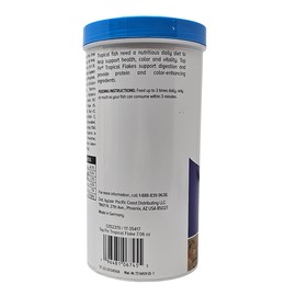 Top Fin Tropical Fish Food Flakes Color Enhancing, 7.06oz