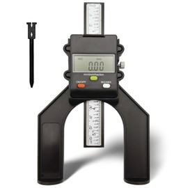 MIB Digital Adjuster for Router or Circular Saw T153 | Precise Saw Blade and Cutter Depth Measurement | Router Accessories | Digital Caliper 0.01 mm | LCD Display | Depth Gauge up to 80 mm