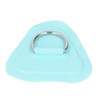 6Pcs PVC D Ring Patch Elastic Rope Set Stainless Steel
