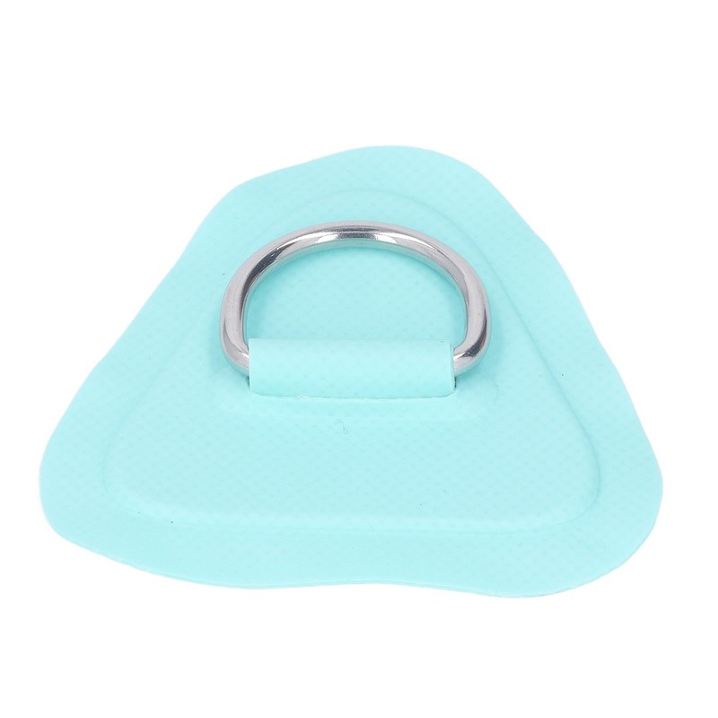 6Pcs PVC D Ring Patch Elastic Rope Set Stainless Steel