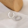 Women's Earrings 925 Silver Small Hoop Earrings Women's 1 Pair