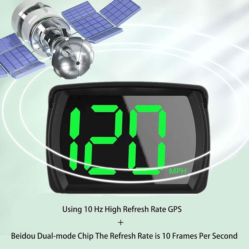 GUGUMO GPS Digital Speedometer for Car MPH, Golf Cart Universal