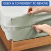 YANJINGSHE 4 Pcs Bed Sheet Holder with Lock Strips,Pieces Heavy