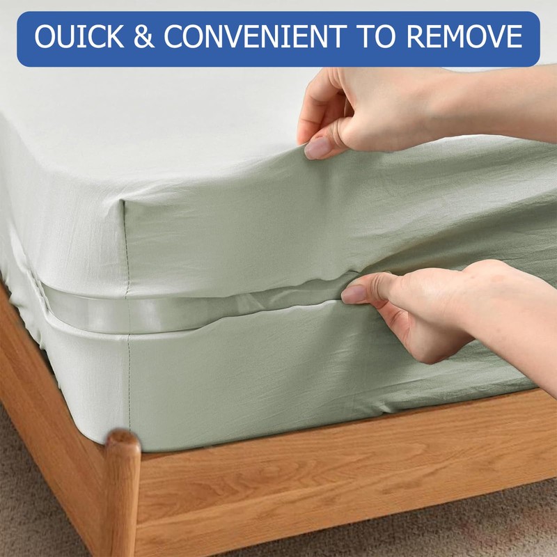 YANJINGSHE 4 Pcs Bed Sheet Holder with Lock Strips,Pieces Heavy