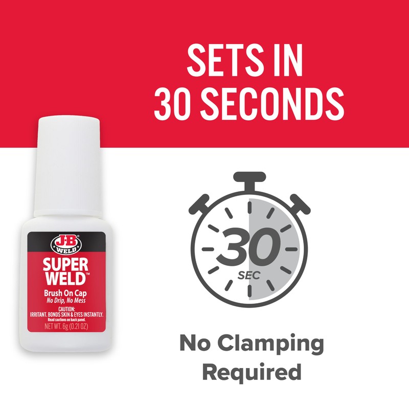 J-B Weld 33106 SuperWeld Glue - Clear Super Glue -