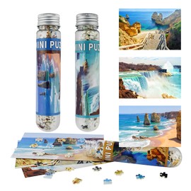 Small Jigsaw Puzzles for Adults Moraine Lake Mini Puzzles 150 Pieces Small Puzzles Micro Tiny Piece Challenging Difficult Travel Puzzle Games Toys Gifts 6 x 4 inch 3 Packs