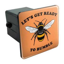 GRAPHICS & MORE Let's Get Ready to Bumble Bee Rumble Funny Humor Tow Trailer Hitch Cover Plug Insert