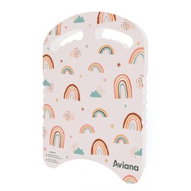 Junior Kickboard Buoy for Youth Children & Toddlers Swimming Aid & Exercise Training Board for Kids to Learn to Swim with Kick Boards in Pool BPA Free (Rainbow)