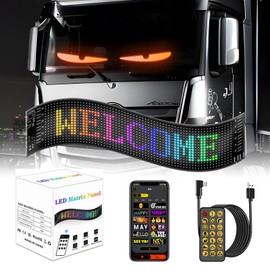 Colorful Eye Lamp Soft Screen for Car Windows, Truck, Cars, Shops, Streets (2.8 * 6.8 in)