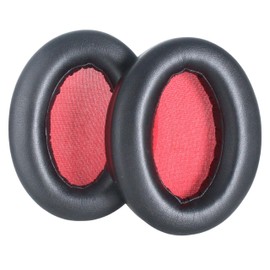 Xinyuekj Replacement Ear pad, Breathable Protein Leather Headphone earpads Cushion, Compatible with 1MORE SonoFlow Earphones (Black)