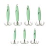 7 PCS Luminous Squid Jig 12 Hooks Stainless Steel Easy