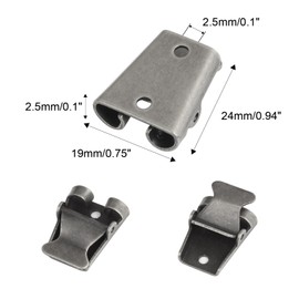 Doitby Bolo Tie Kit - 2 Sets with 2 Slides and 4 Tips for DIY Bolo Tie Making