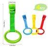 4pcs Plastic Baby Crib Pull Rings Kids Walking Exercises Assistant