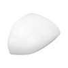 White Side Mirror Cover Unpainted Rearview Outer Door Wing Mirror