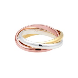 Elli Women's Ring Wrap Ring Trio Basic Blogger Trend in 925 Sterling Silver, Sterling Silver, None