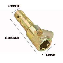 PTO Shaft Extender, PTO Quick Connect for Tractor, Connect Adapter for 1-3/8in 6 Spline Female, 1-3/8in 6 Spline Male, Heavy Duty Metal PTO Drive Shaft, 70HP