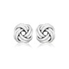 Tuscany Silver Knot Stud Earrings