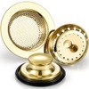 Mudder 3 Pcs Kitchen Sink Drain Strainer and Stopper Stainless