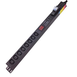 30 amp Metered PDU Install Protected by an air Switch, 8 Outlets (C13) Aluminum Alloy Shell, 120-240V, L6-30P Adapter, 7.2kW, 6 ft. Cord,Anti Electric Shock Module and Voltage Current Display Meter.