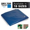 26x40 Multi-Purpose Blue Medium Duty DRY TOP Poly Tarp (26'x40')