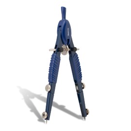 Aristo Topline Art Series AR55808 Quick Adjustment Compass (Circles up to 370 mm Diameter, Replacement Leads, Die-Cast Zinc Legs) Deep Blue