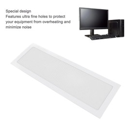 PC Fan Dust Filter, 120 X 360mm 2PCS PVC Fan Grills Dust Mesh, PC Mesh Grill with Magnetic Frame Strip Computer Cooler Fan Dust Filter for Computer PC Case (White)