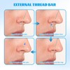 FunnAura 9 Pcs Piercing Ball Grabber Taper Changing Tool Set