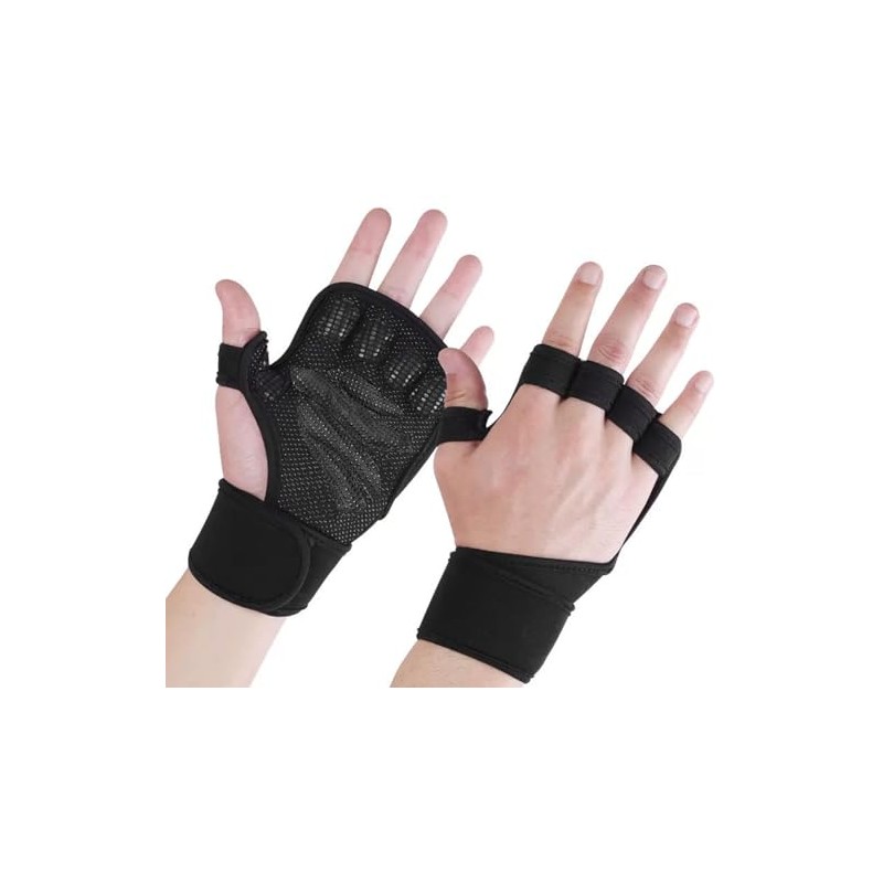 Weight Lifting Gloves, Wrist Wraps Wrist Straps for Weightlifting, Lifting