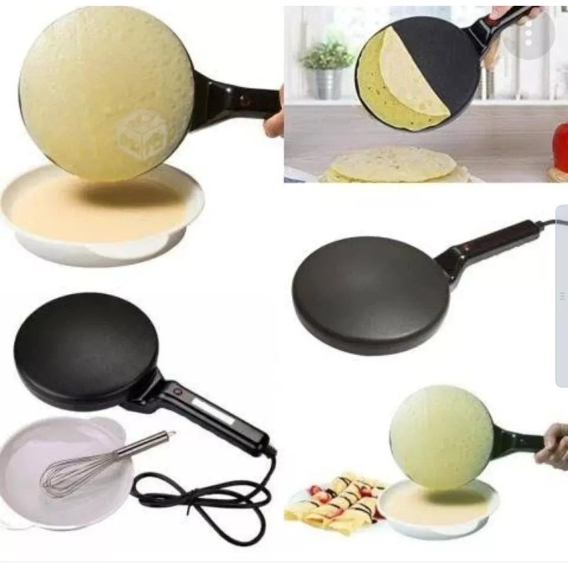 Tianlai Crepera Parrilla Portátil Manual Eléctrica + Mini Waflera