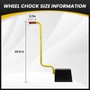 ROBLOCK 2 Pack Heavy Duty Rubber Wheel Chocks with Handle
