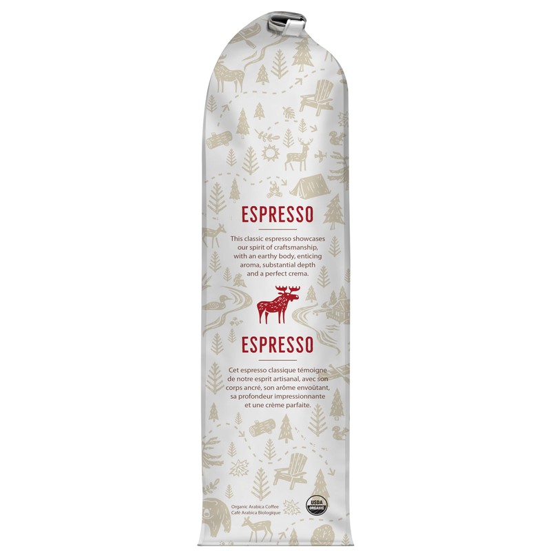 Muskoka Roastery Coffee, Organic Espresso, Dark Roast, Whole Bean, 454g