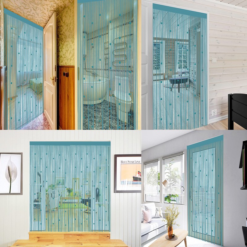 Taiyuhomes Bead String Curtains Door Fly Screen Decorations Room Divider