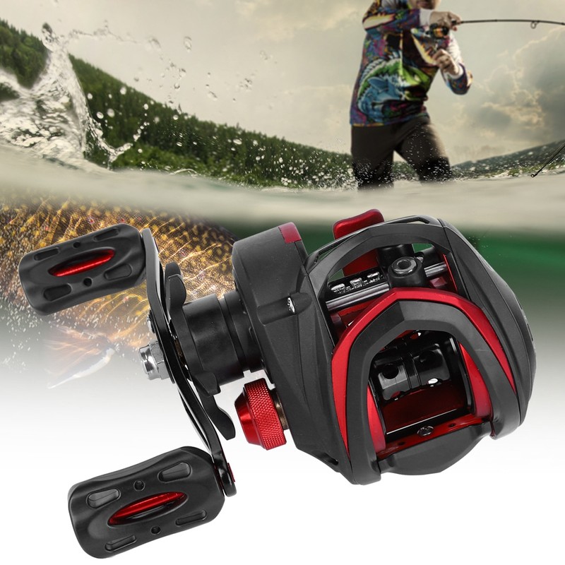 Metal High Speed Bait Black Rose 8.1：1 Long Shooting Left/Right