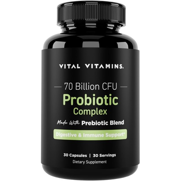 Vital Vitamins Probiotic Complex for Men & Women 70 Billion