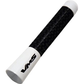 WHITE with BLACK Real CARBON FIBER CNC Machined Billet Aluminum Short 3" inch Antenna for Honda S2000