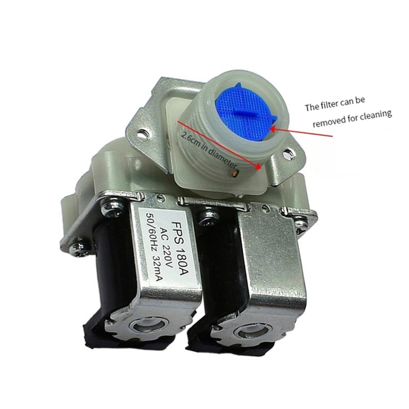 XHSESA Double-head Inlet Valve FPS-180A 1 in 2 out Solenoid