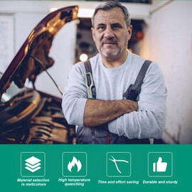 2 Pcs Electrical Disconnect Pliers - Fuel Line and Automotive Connector Removal Tool - Long Spark Plug and Universal Pipe Clip Repair Pliers - 7 Inch and 9 Inch