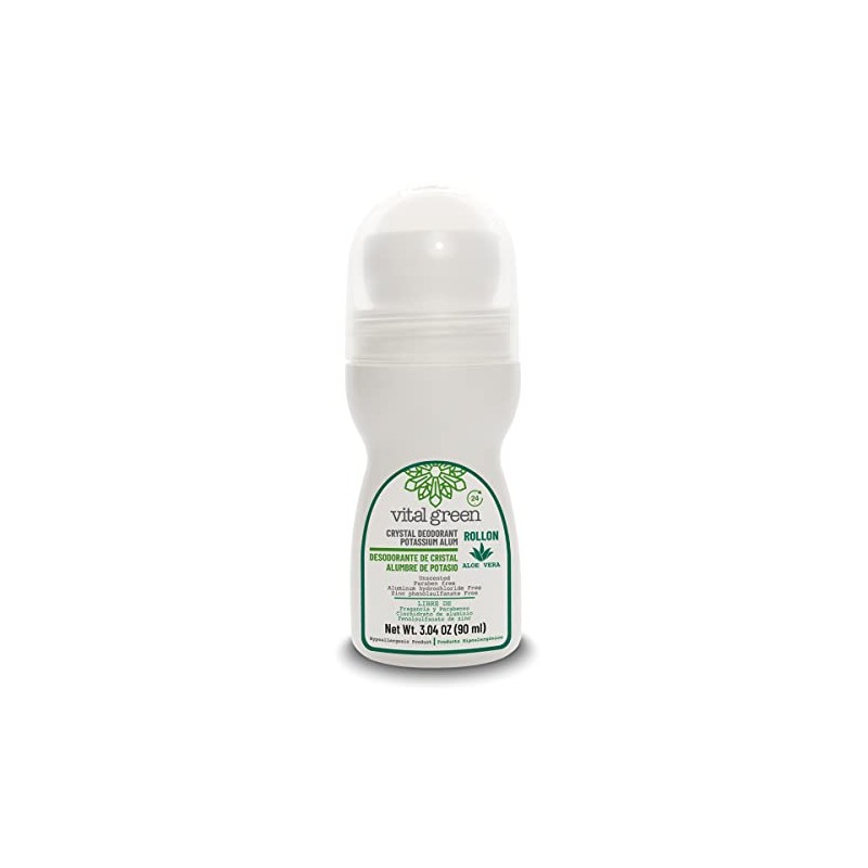 Desodorante Piedra Natural Aloe Vera Roll On 90ml Sin Color