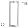 HYDROWARE Modern Contemporary Long Stainless Steel Push Pull Door Handle